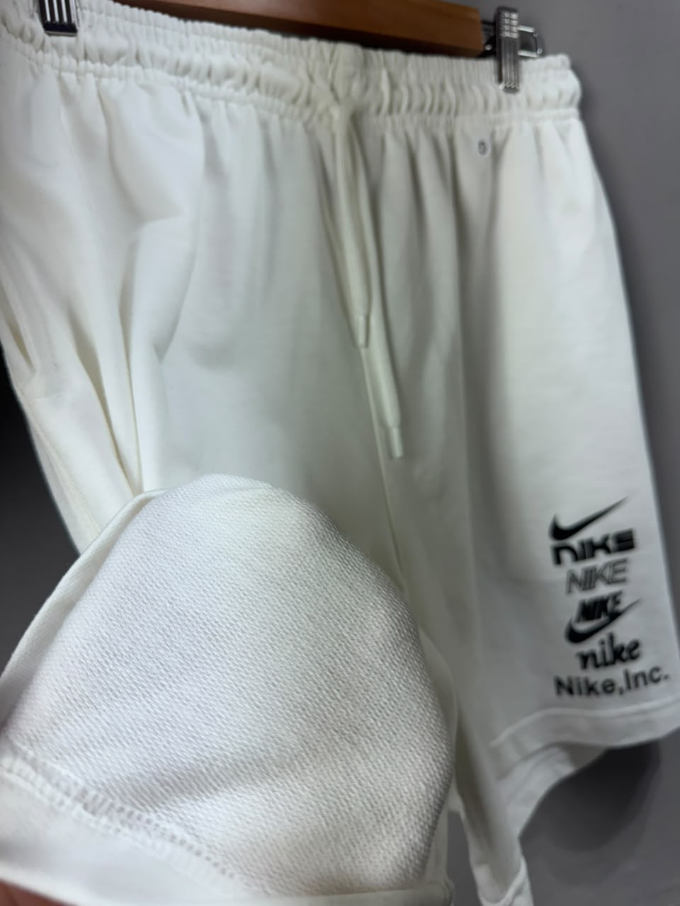 Bermuda Nike Swoosh Branca Masculina Casual Streetwear