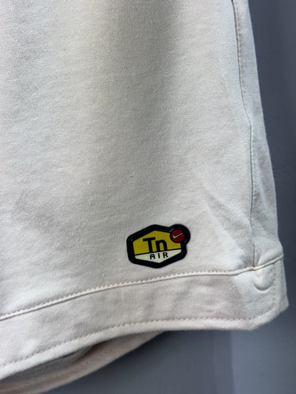 Bermuda Nike TN Air Bege Masculina Moletom Casual Streetwear com Cordão