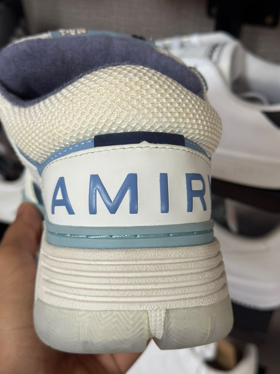AMIRI - Tênis MA-1 Crystal Alabaster Blue