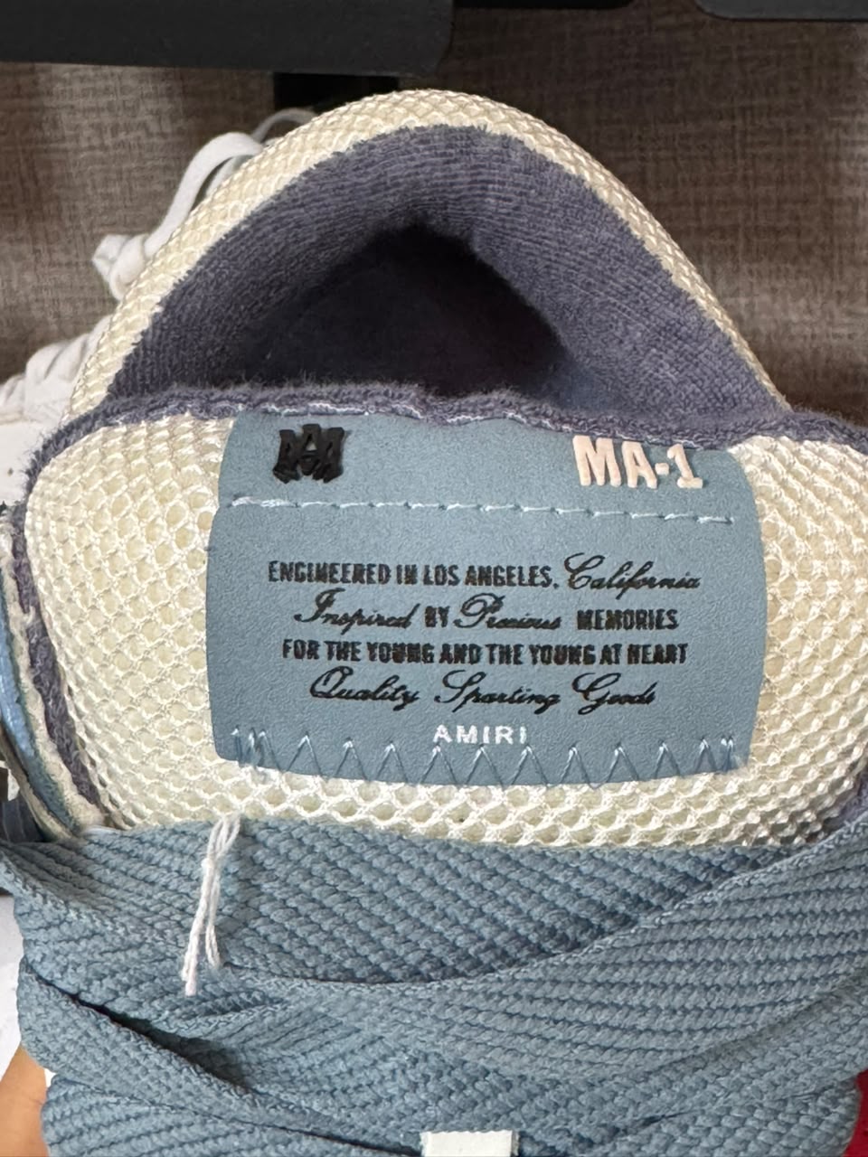 AMIRI - Tênis MA-1 Crystal Alabaster Blue