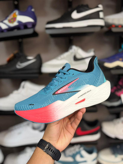 Tênis Brooks Hyperion Max 2 Azul e Vermelho Masculino