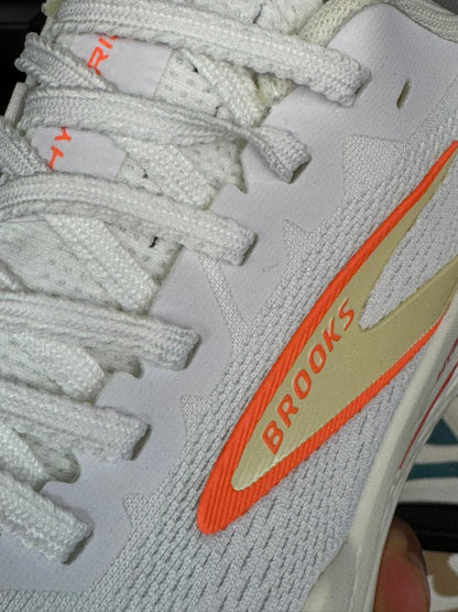 Tênis Brooks Hyperion Max 2 Branco e Amarela Masculino