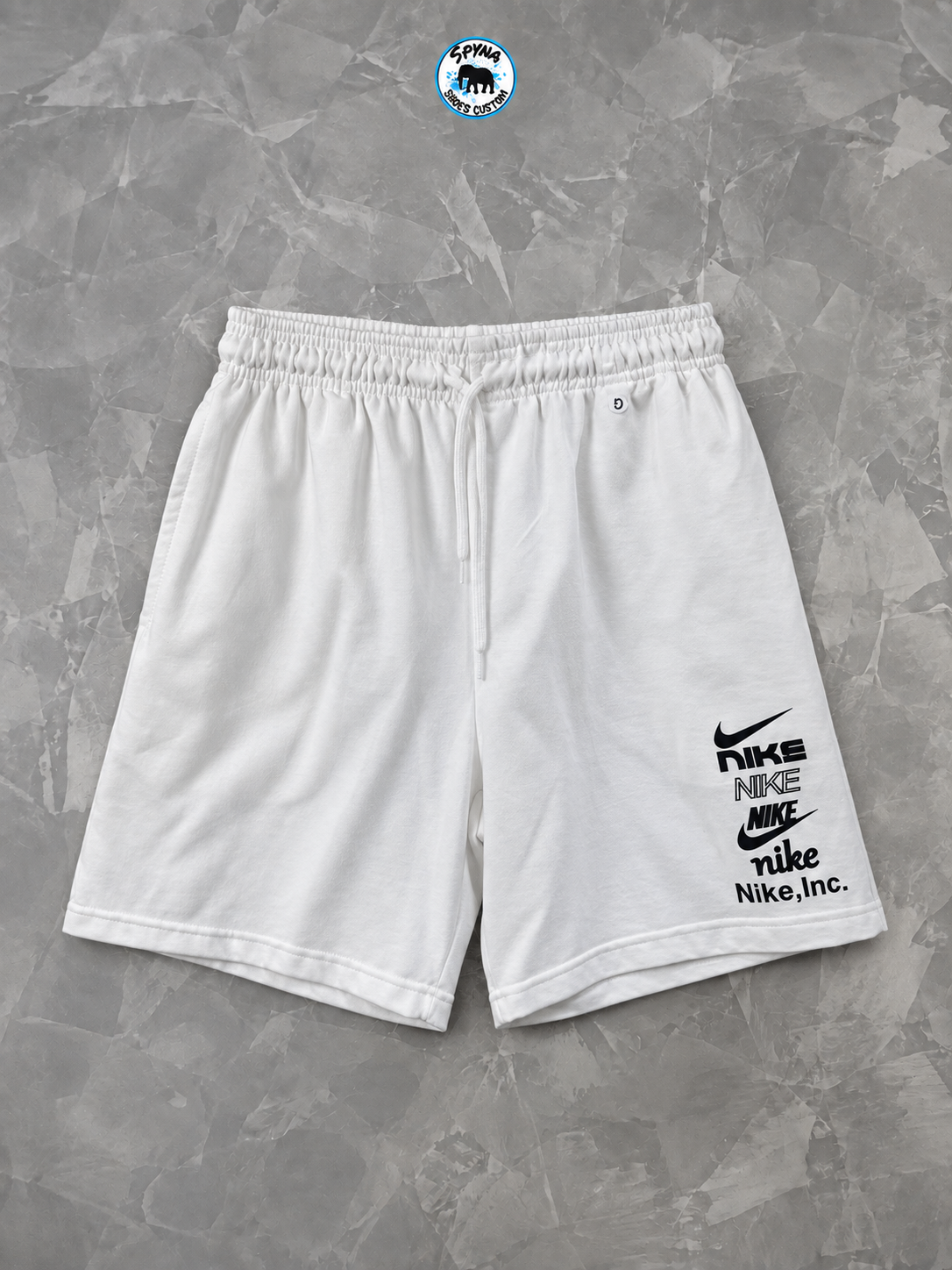 Bermuda Nike Swoosh Branca Masculina Casual Streetwear