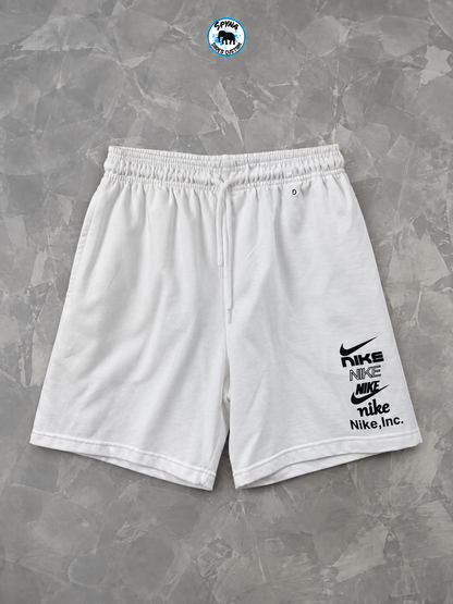 Bermuda Nike Swoosh Branca Masculina Casual Streetwear