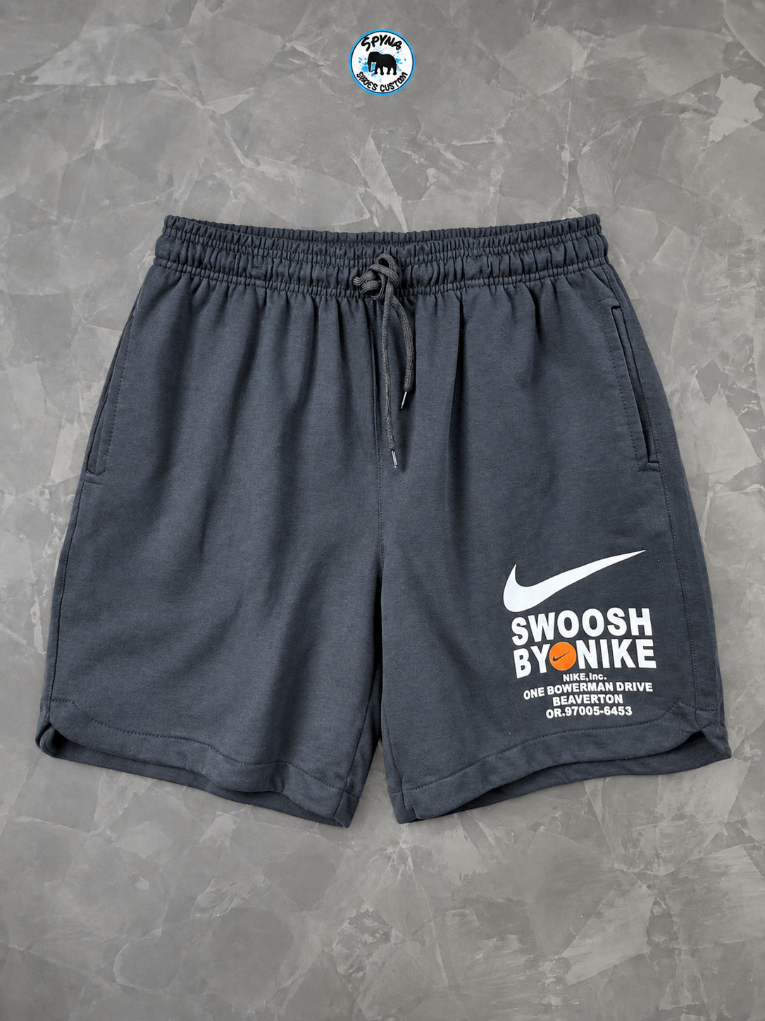 Bermuda Nike Swoosh By Nike Preta Masculina Casual Esportiva