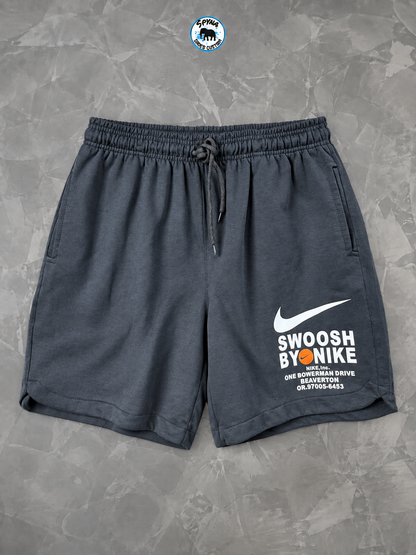 Bermuda Nike Swoosh By Nike Preta Masculina Casual Esportiva