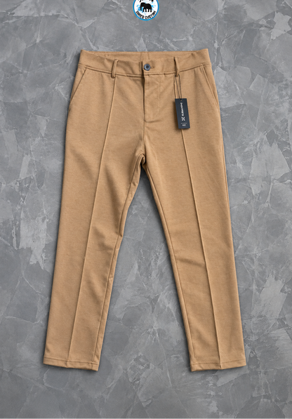 Calça de Alfaiataria Kawipii Original Masculina Bege