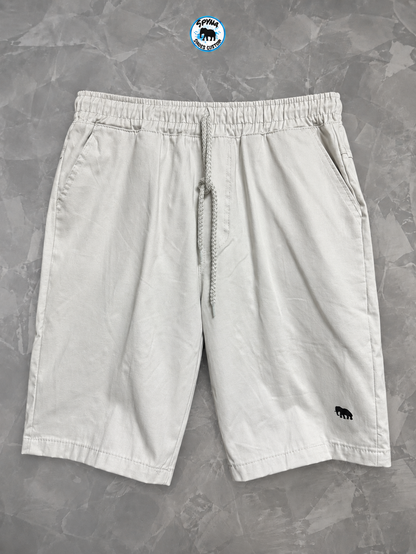 Bermuda Spyna Sarja Básica Masculina Cinza Claro Estilo Cargo