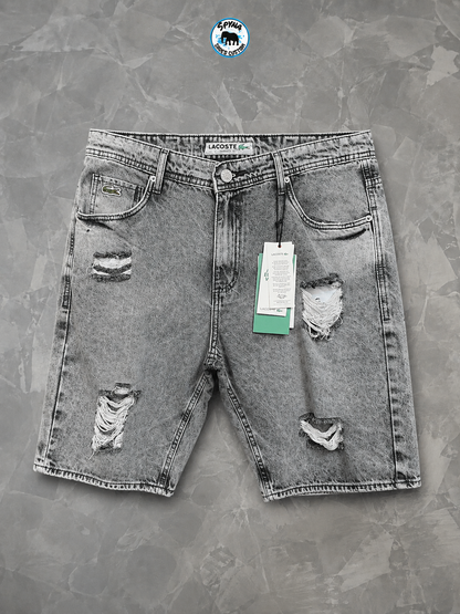 Bermuda Lacoste Jeans Grafitte Jogador Rasgada 100% Original