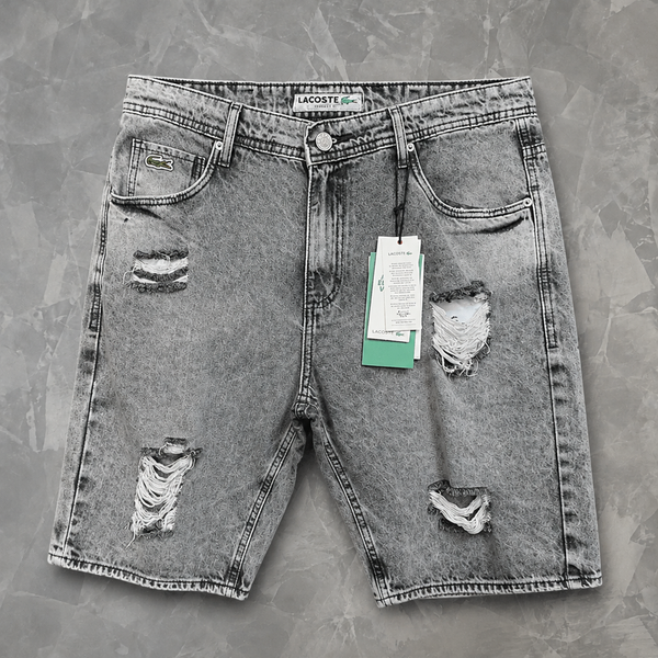Bermuda Lacoste Jeans Grafitte Jogador Rasgada 100% Original